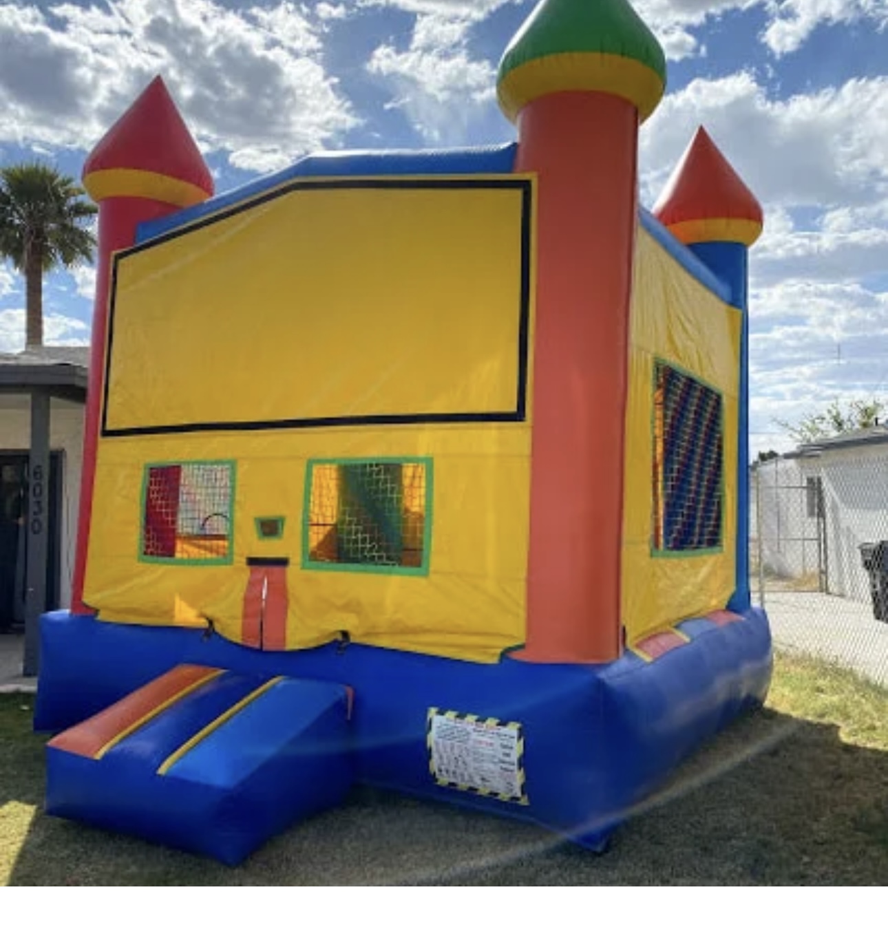 Multicolor Bounce House 